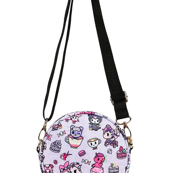 Sanrio Kuromi & My Melody Garden Party Round Small Crossbody Bag - Picture 3 of 3